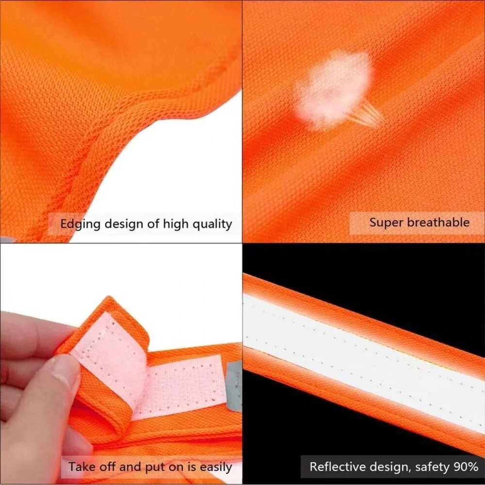 Hunting Dog Vest Pet Coat Parka High‎ Visibility Safety Orange Reflective M/L